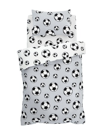 Catherine Lansfield Football Fleece Reversible Duvet Cover Set