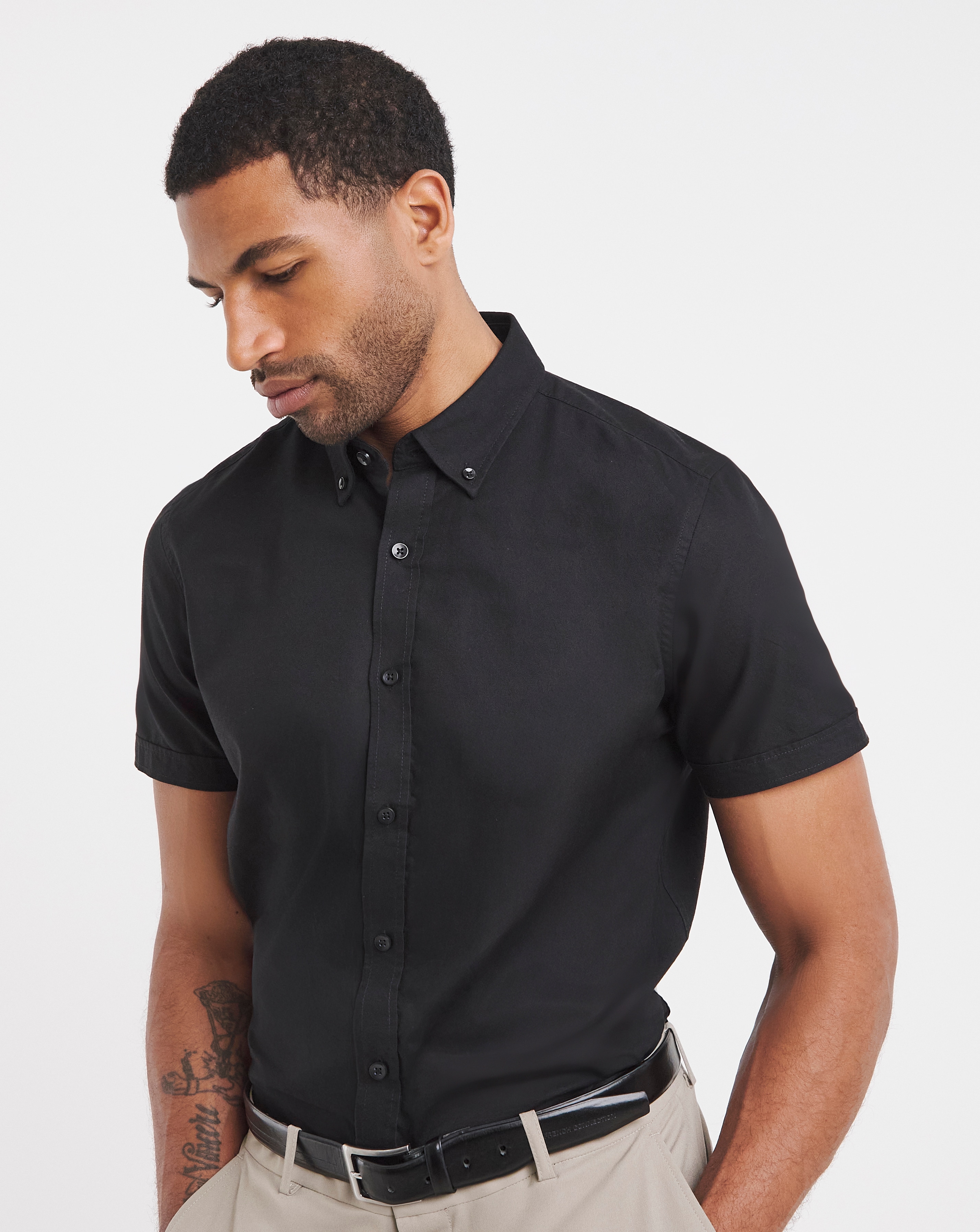 Short Sleeve Oxford Shirt Long