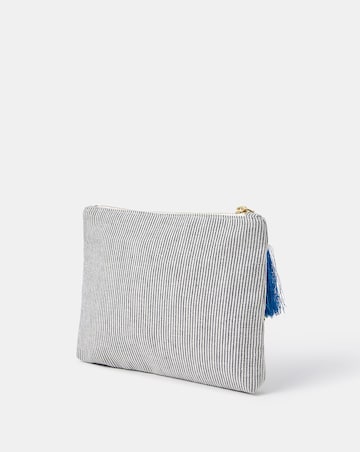 Accessorize Shell Bead Stripe Pouch
