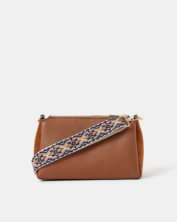 Accessorize Webbing Strap Suedette Crossbody