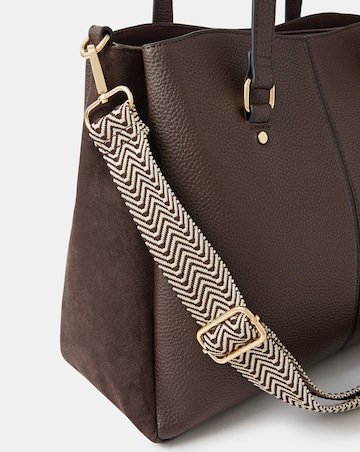 Accessorize Webbing Strap Faux Leather Bag