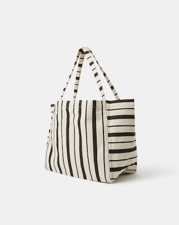 Accessorize Palm Stripe Shopper Bag