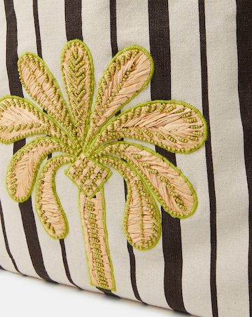 Accessorize Palm Stripe Shopper Bag