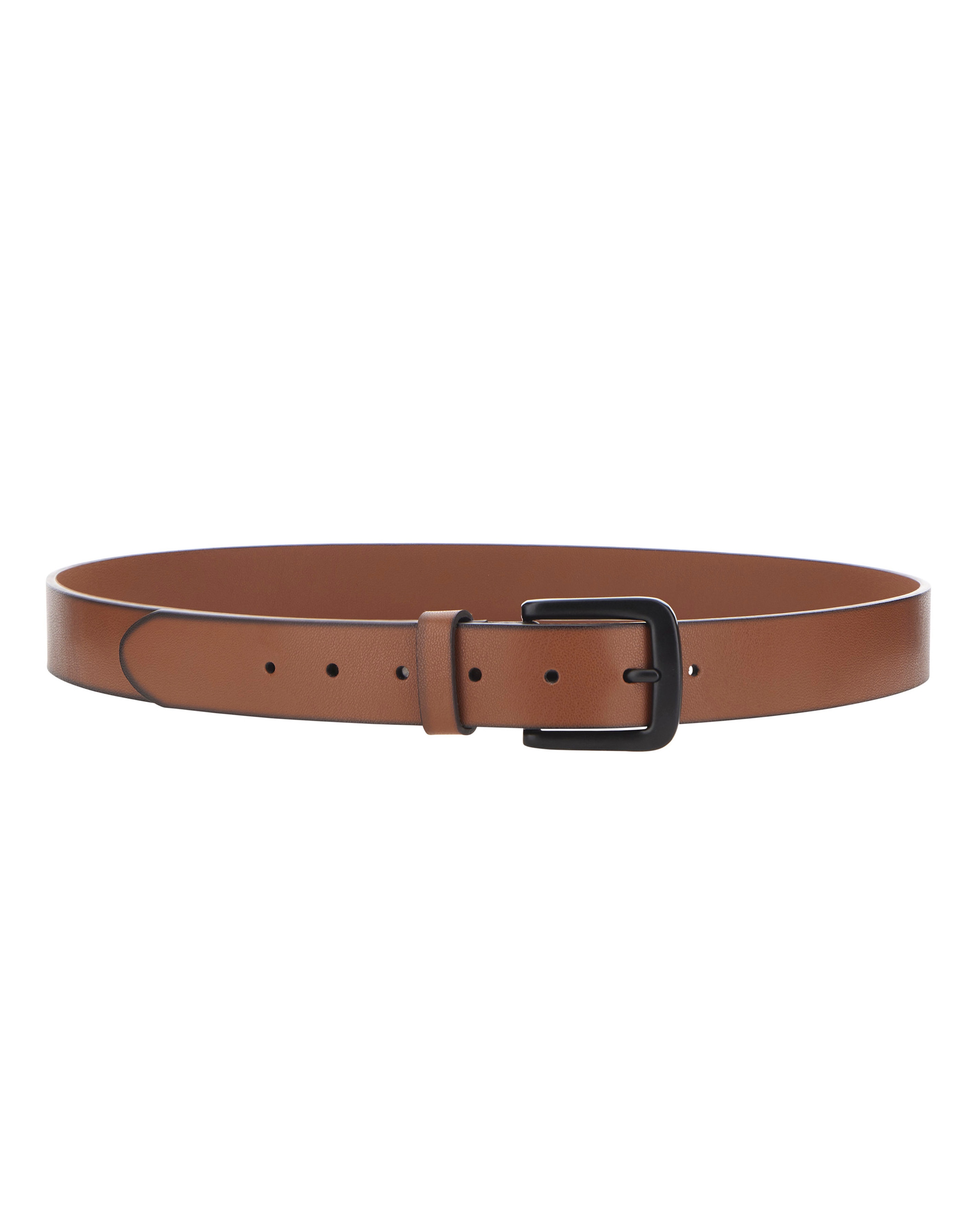 Brown Leather Buckle Belt