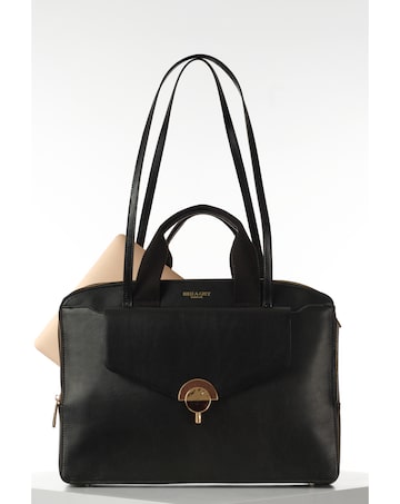 Luella Grey Olive Black Laptop Bag
