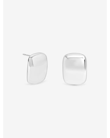 Simply Silver Sterling Silver 925 Polished Domed Stud Earrings