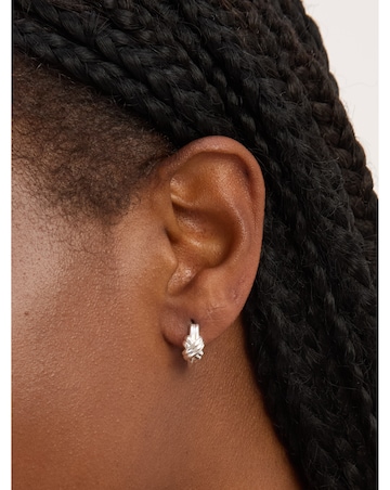Simply Silver Sterling Silver 925 Polished Knot Hoop Earrings