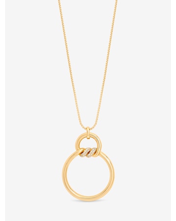 Jon Richard Gold Plated And Pave Long Pendant