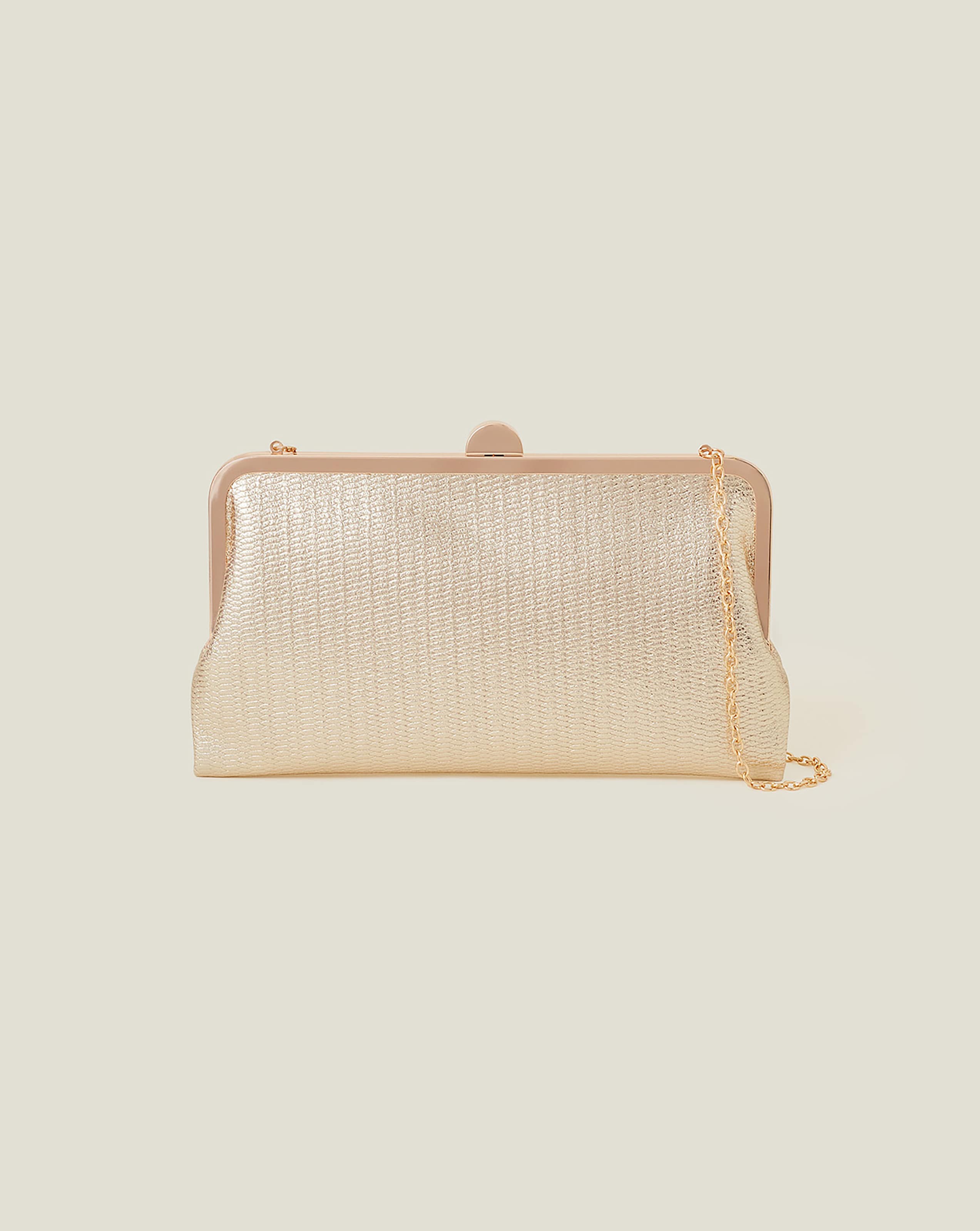 Accessorize Metallic Clutch Bag