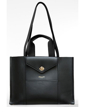 Luella Grey Giselle Black Laptop Tote