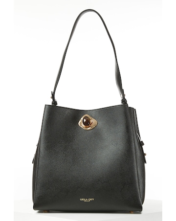 Luella Grey Henri Black Hobo Tote