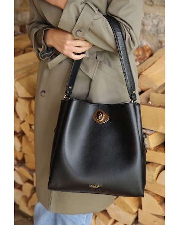 Luella Grey Henri Black Hobo Tote