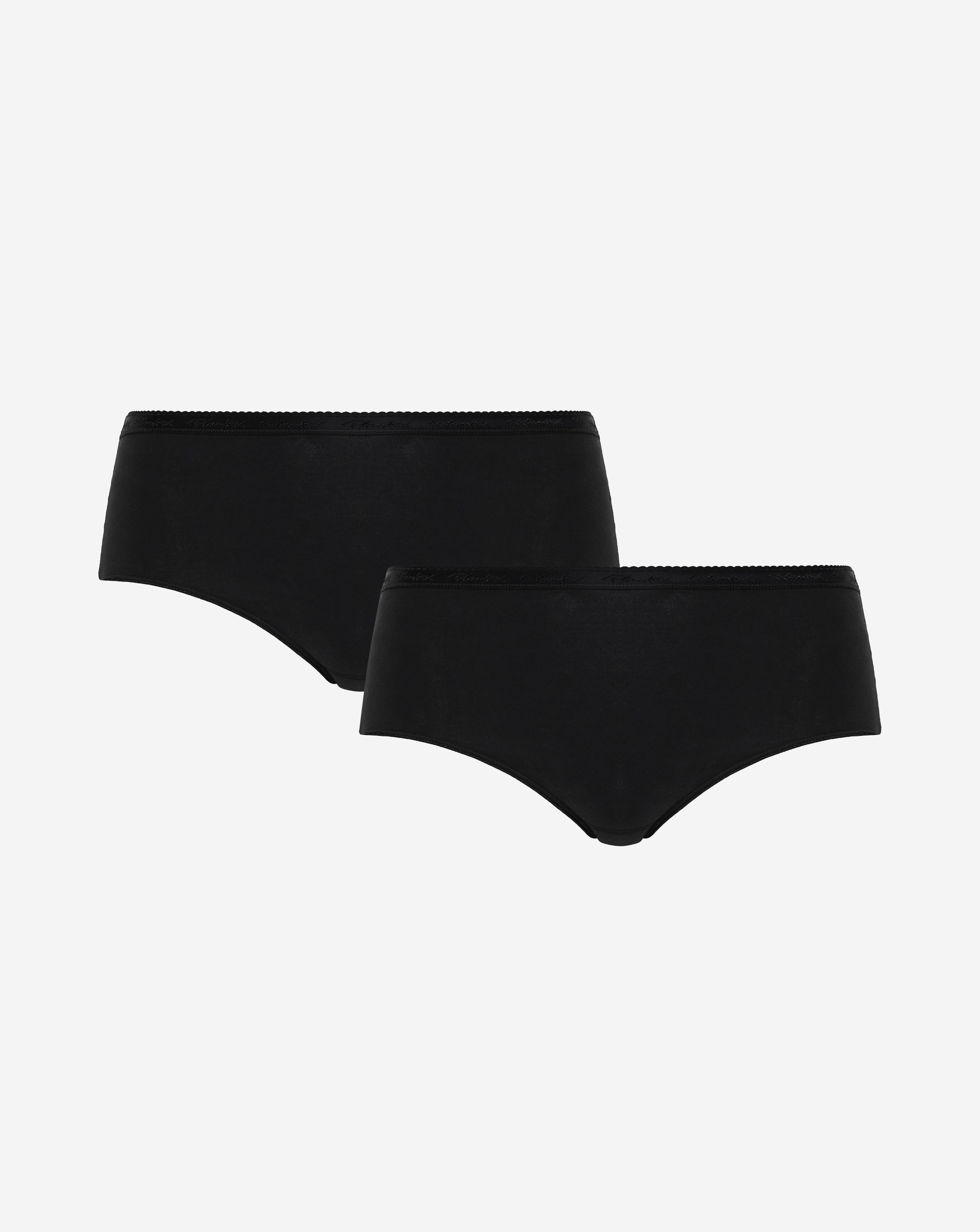 Playtex 2Pack Cotton Knicker Black