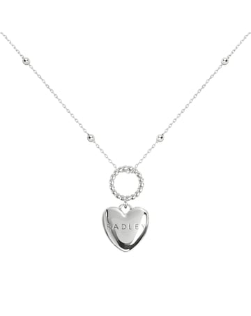 Radley Silver Plated Hanging Heart Pendant  Necklace