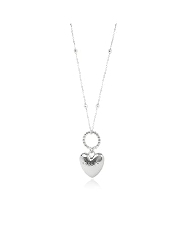 Radley Silver Plated Hanging Heart Pendant  Necklace