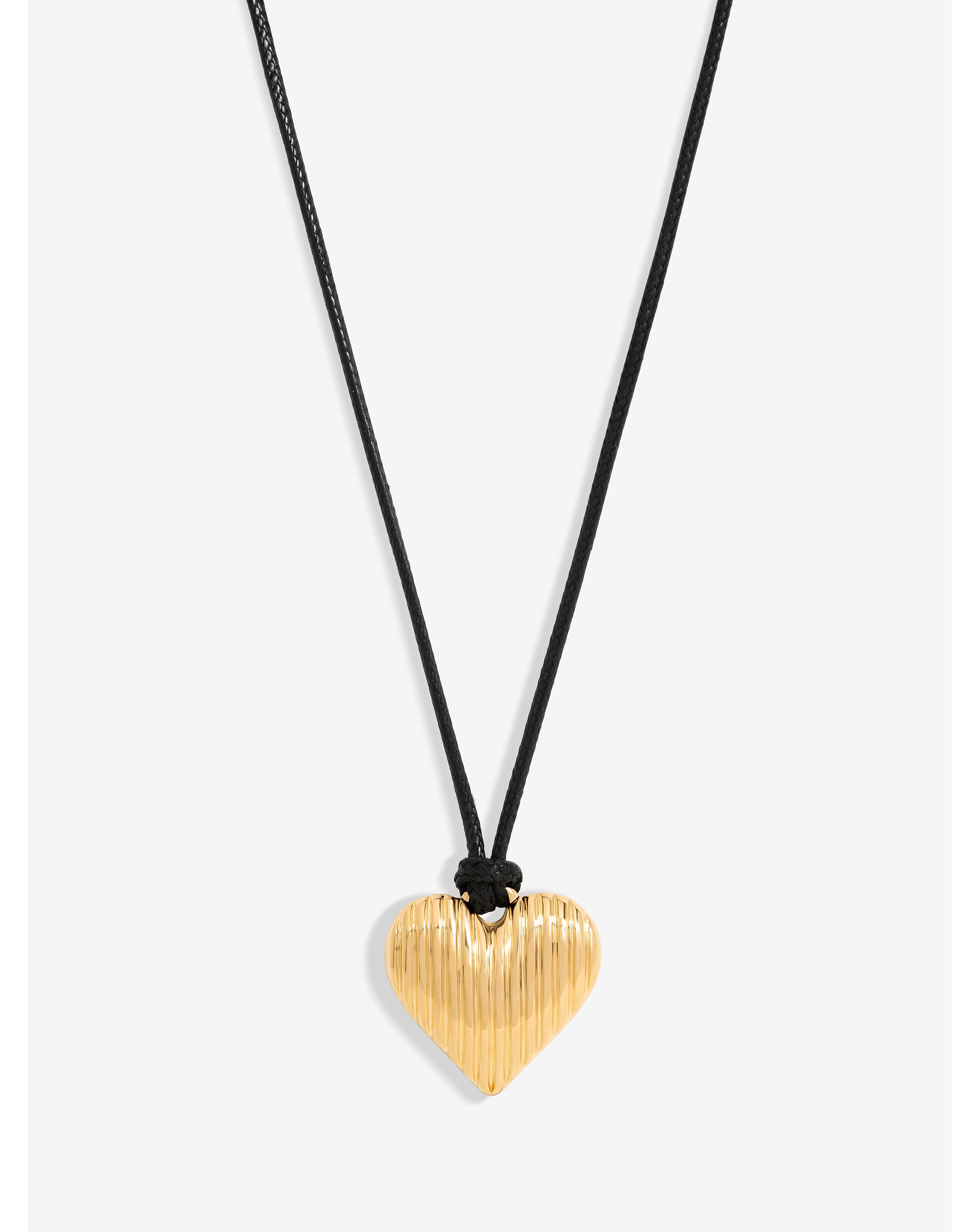 Jon Richard Cord And Ridge Heart Pendant
