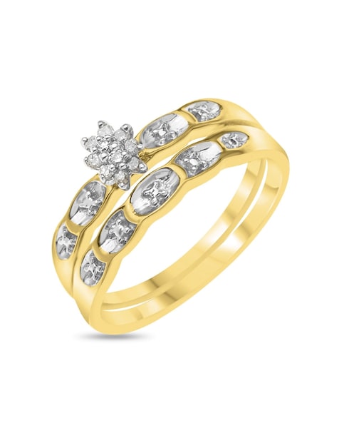 9ct Gold Diamond 2 Piece Bridal Set