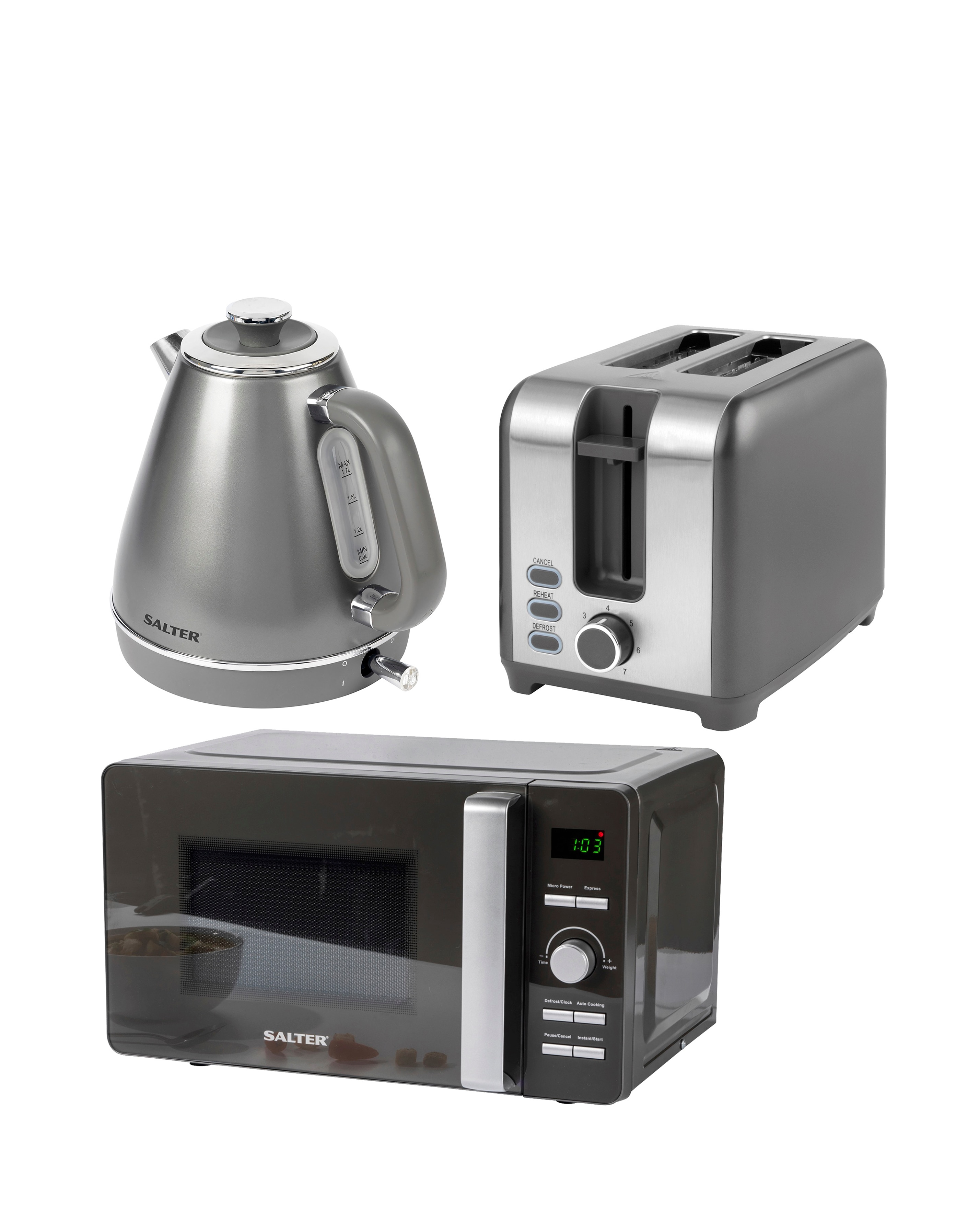 Salter Blue Kettle Toaster And Microwave Shop Marino Kettle, Slice
