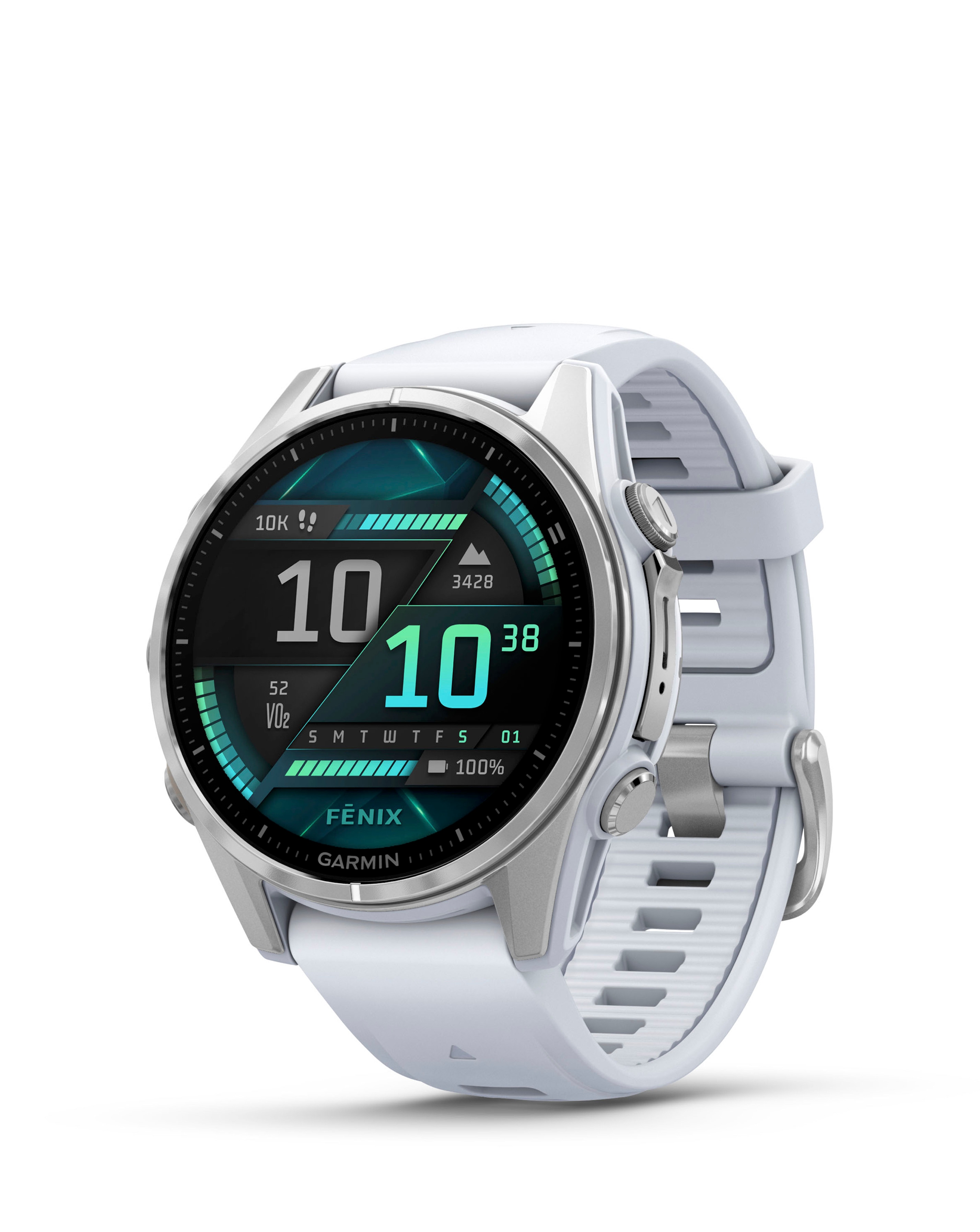 Garmin Fenix 8 43mm Watch Silver / White