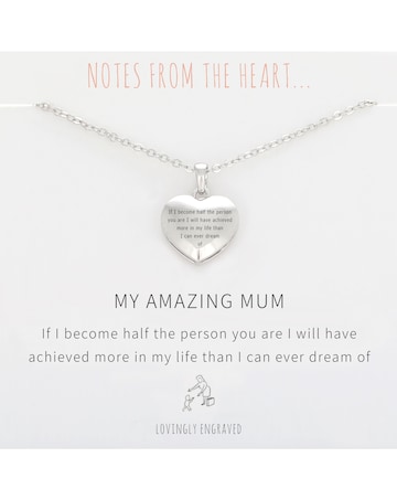 Amazing Mum Heart Pendant