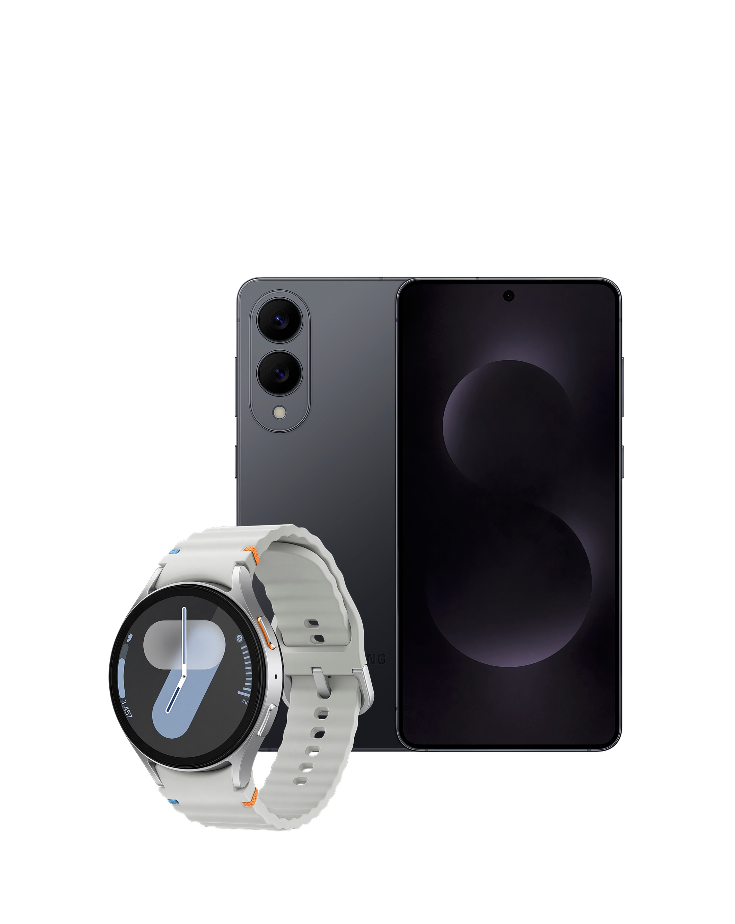 S25 Edge 512 Bl & Watch7 44 Silver