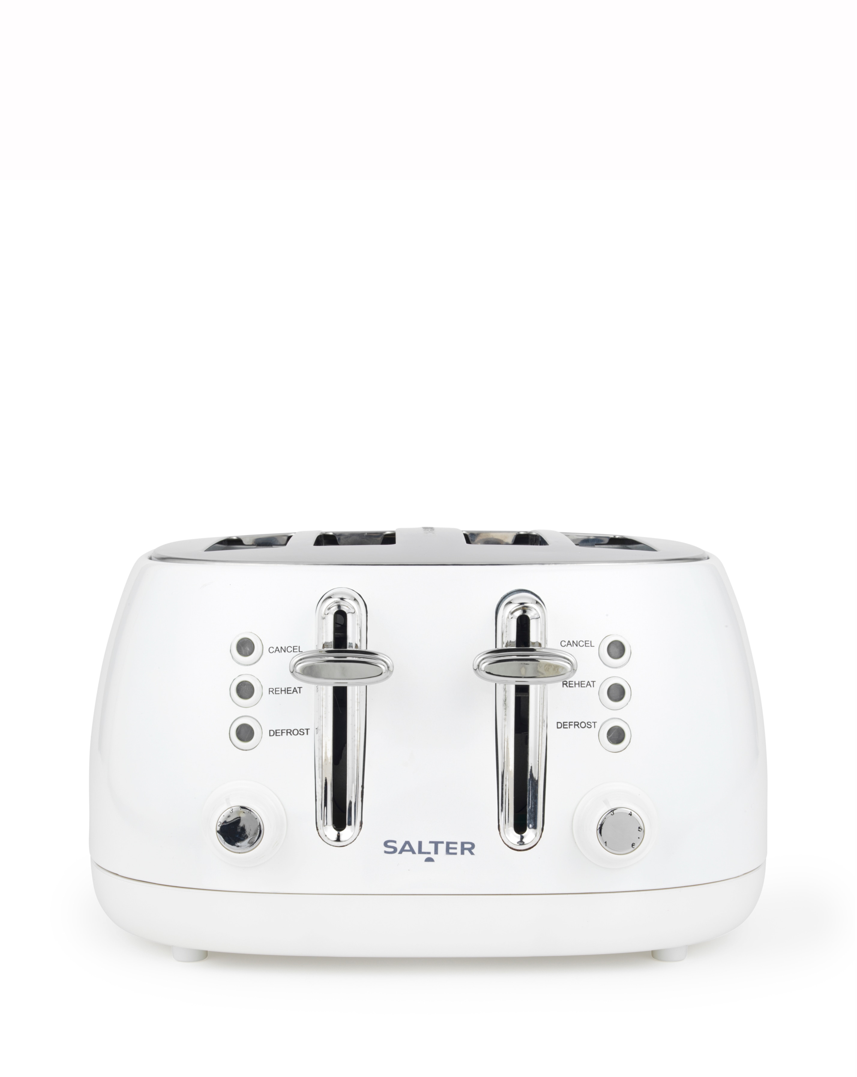 Salter Boston 4 Slice White Toaster