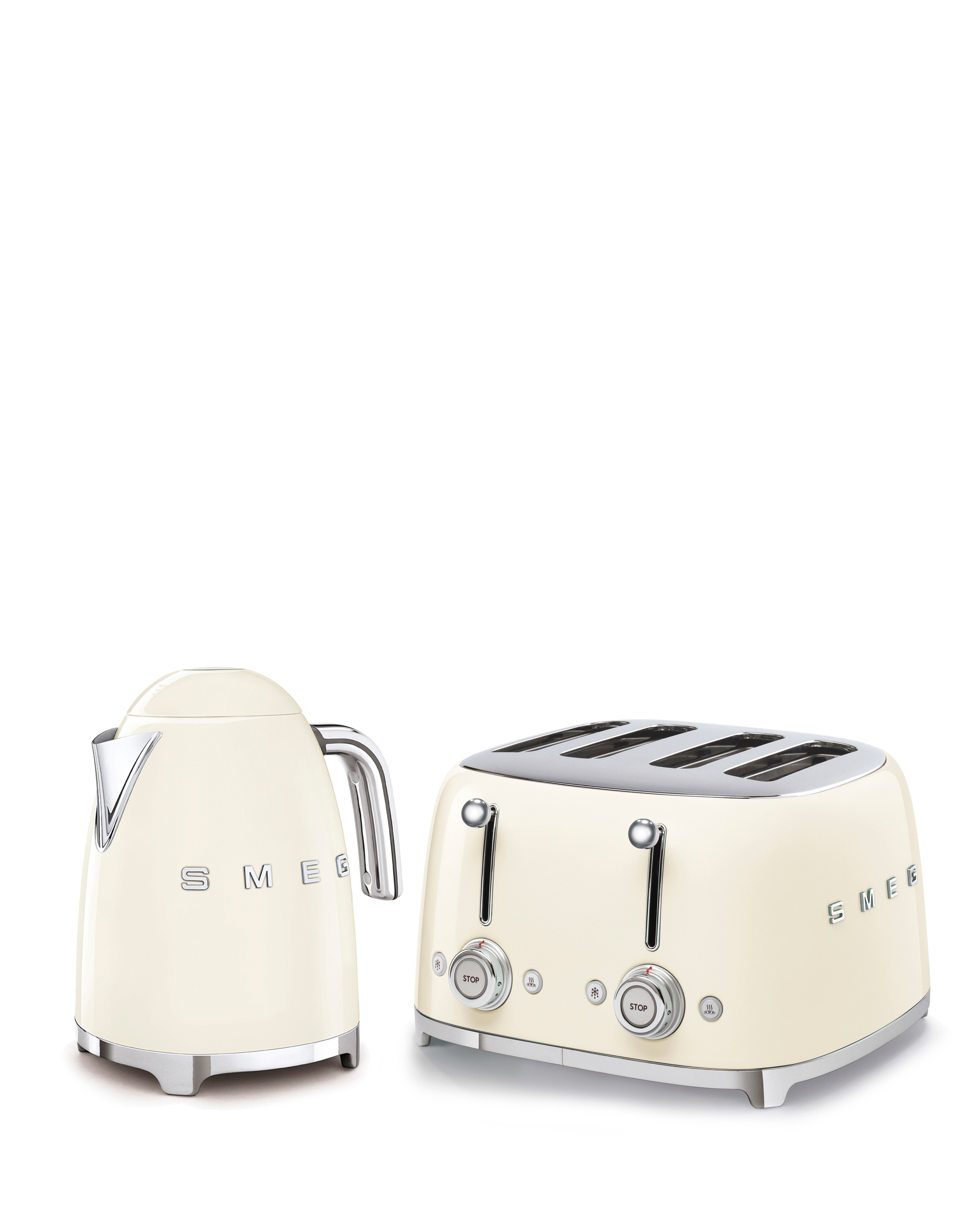 SMEG KETTLE CREAM 4 BUNDLE