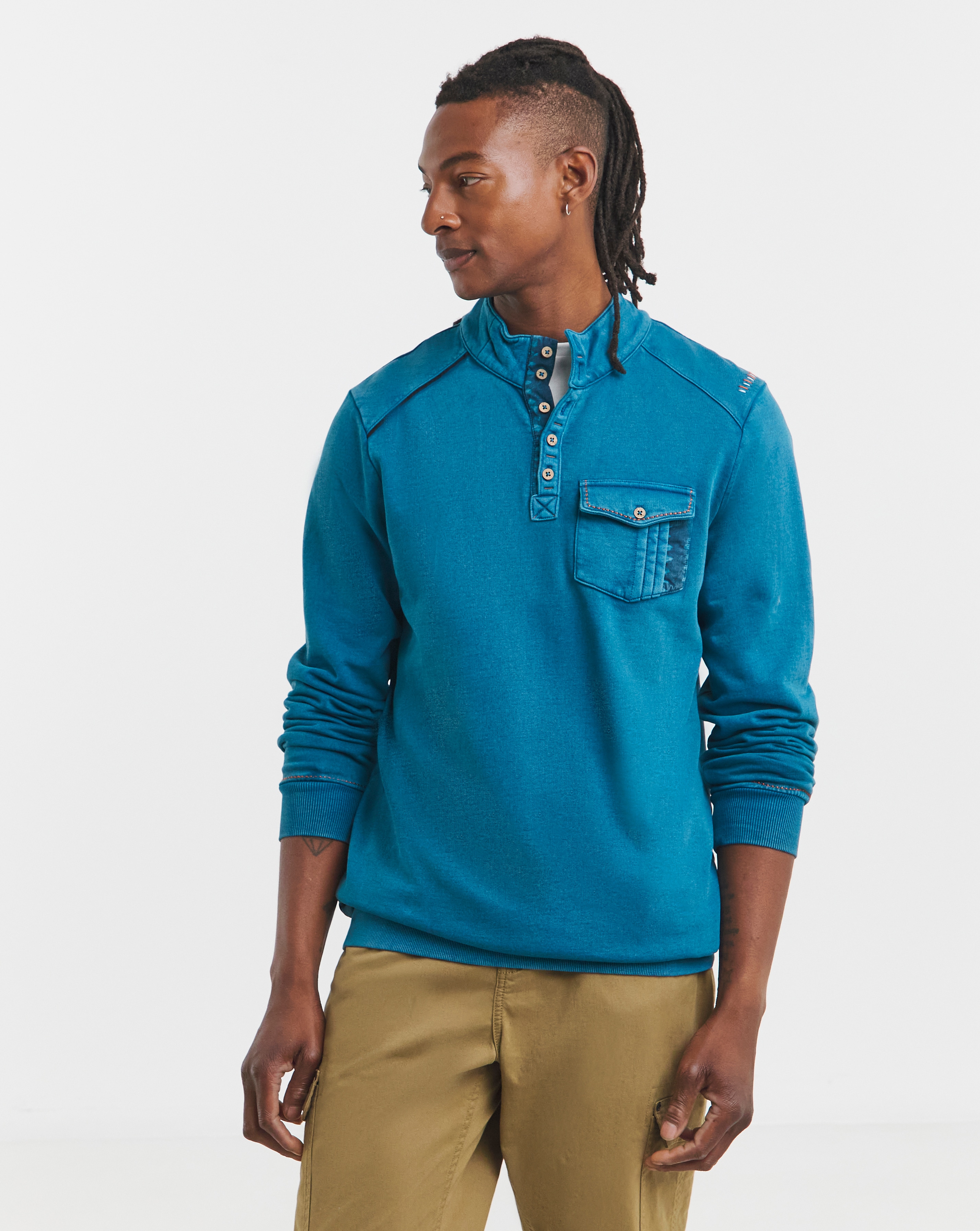 Joe Browns Button Neck Sweatshirt