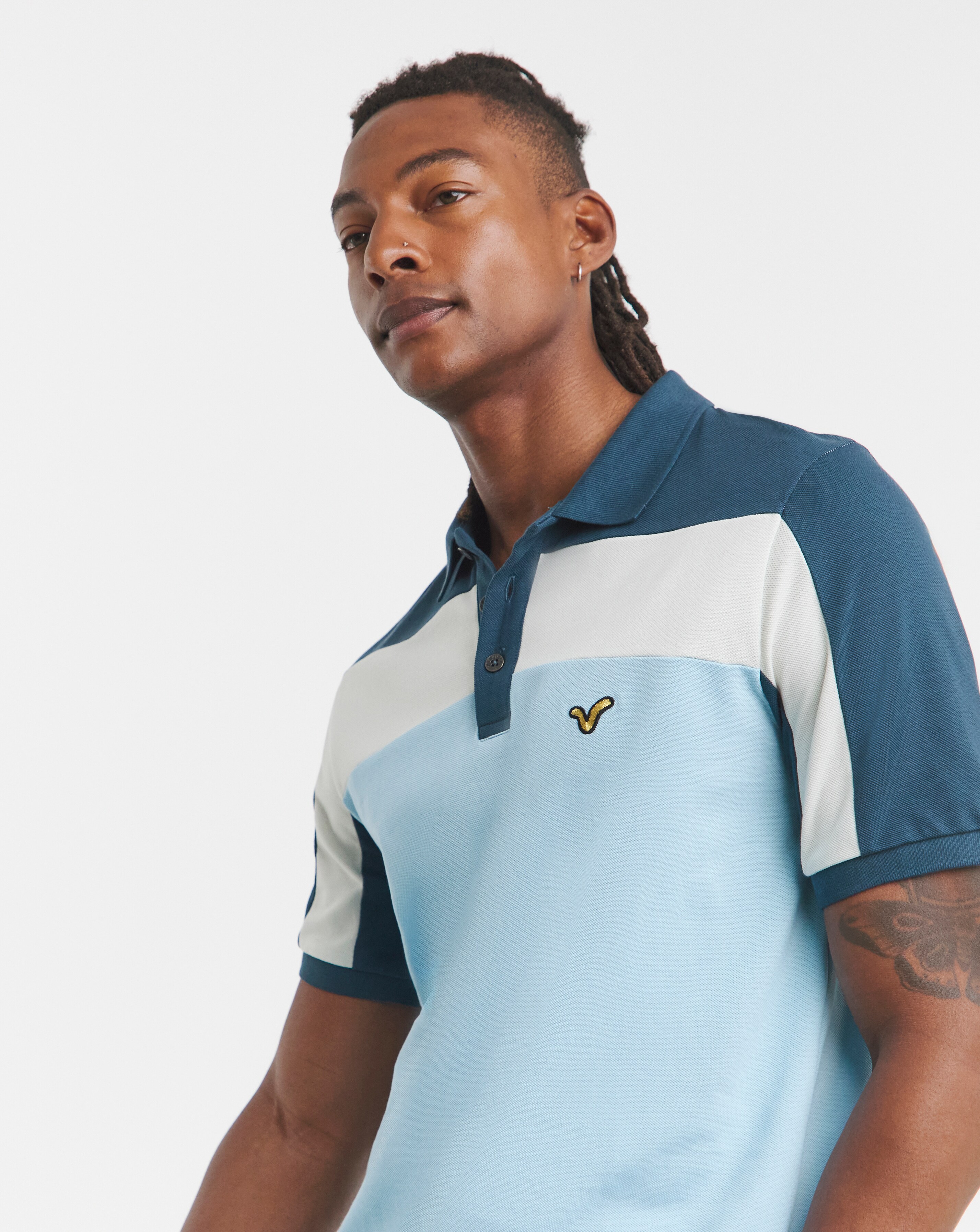 Voi Colour Block Polo Long