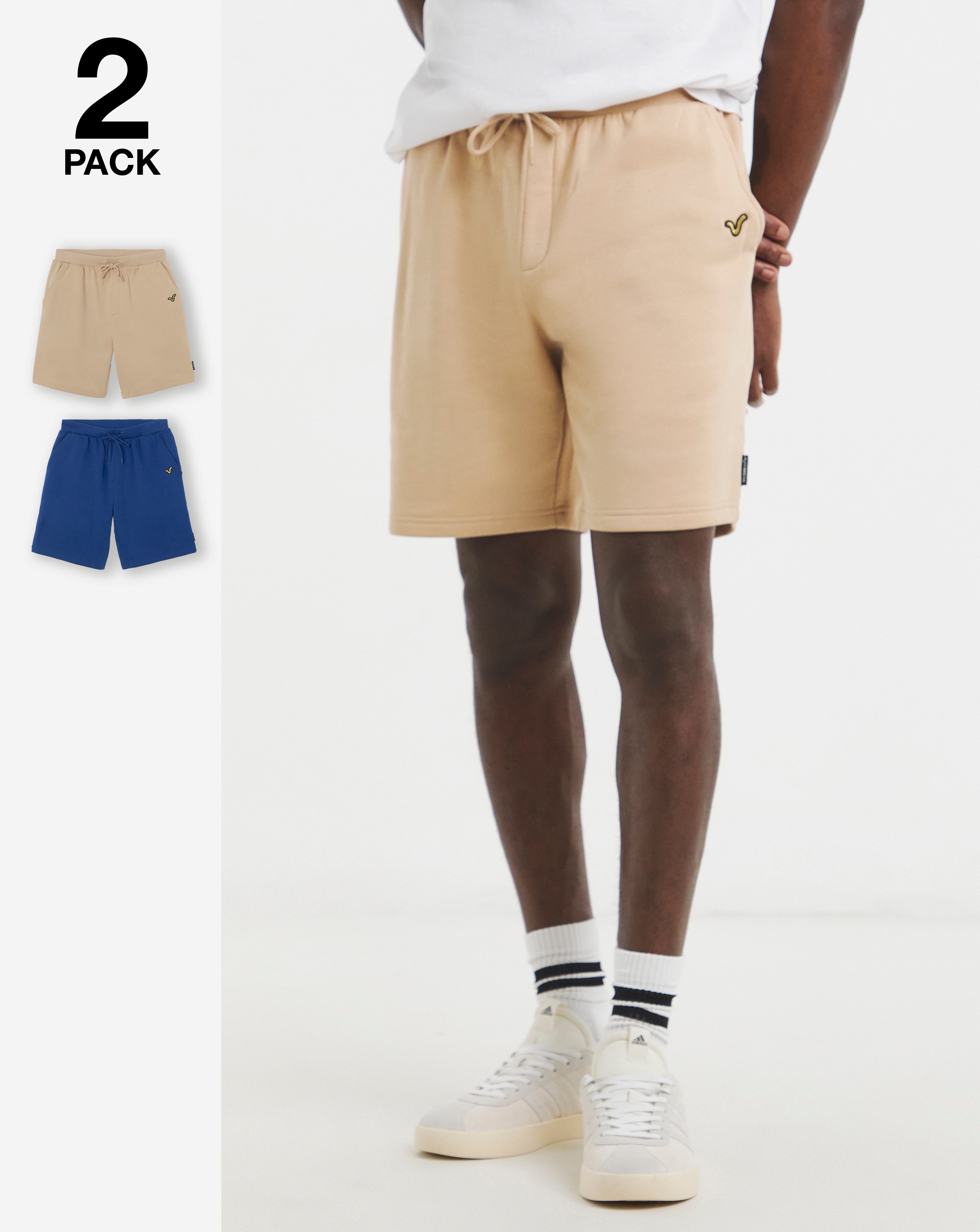 New In - Voi 2 Pack Fleece Jog Shorts