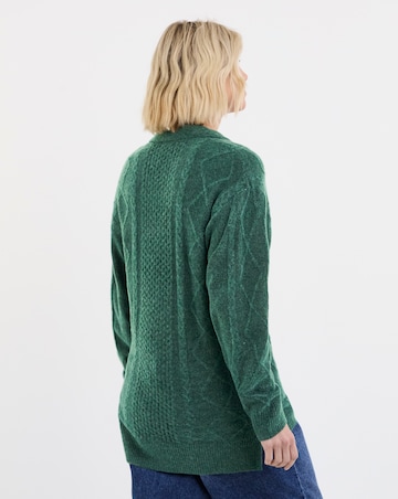 Green Longline Cable Jumper