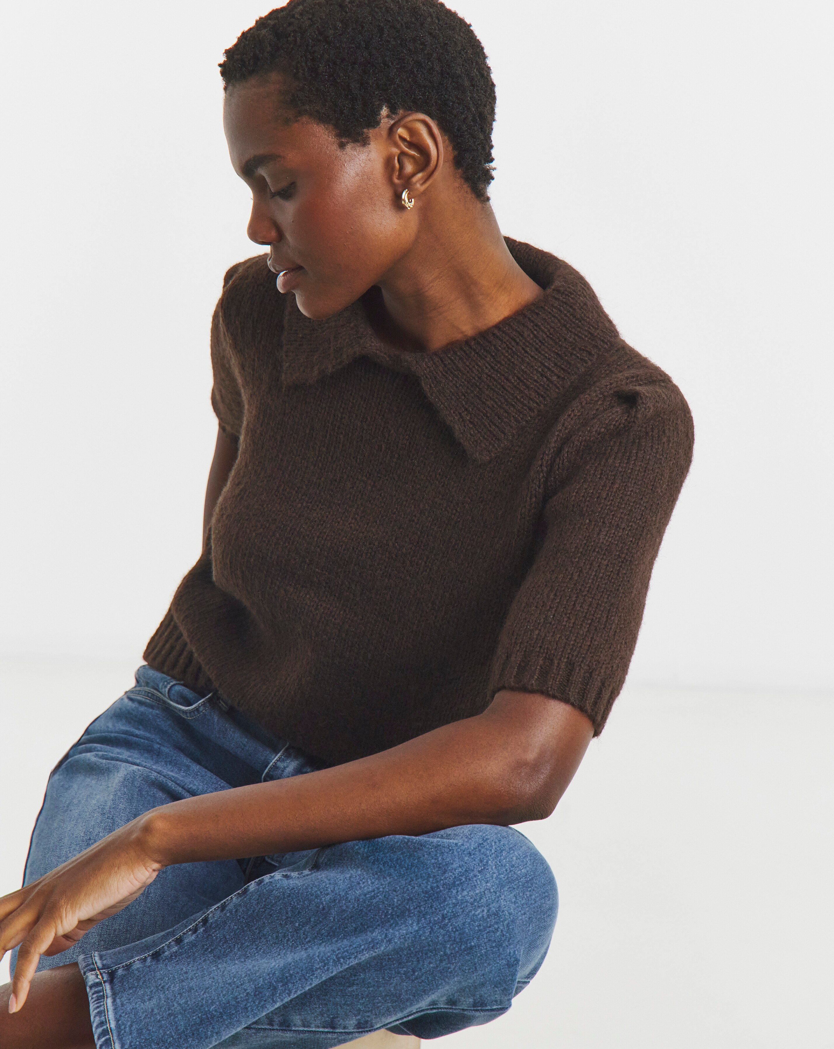 New In - Fluffy Collar Jumper