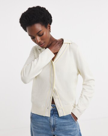 Collared Tipping Cardigan