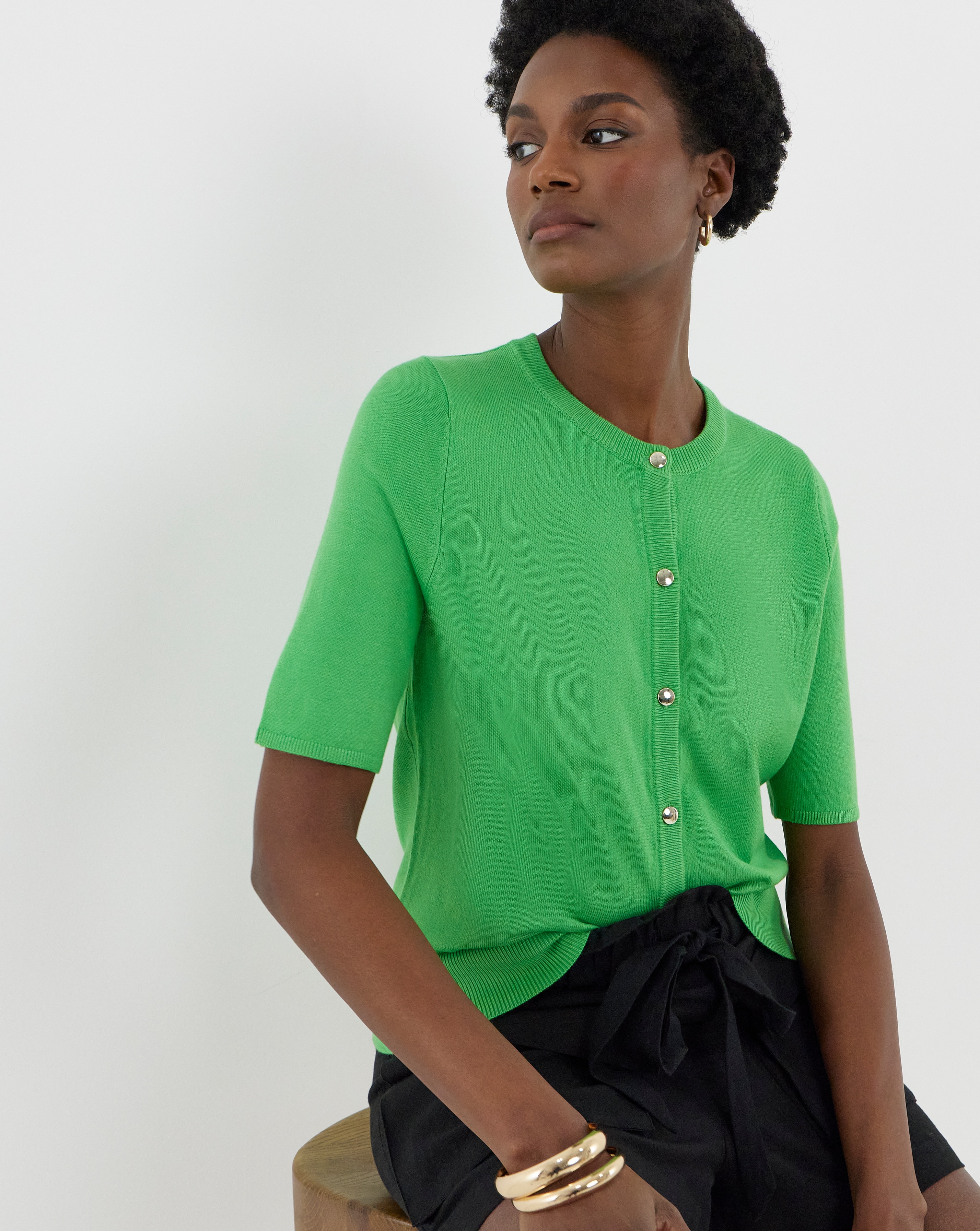 New In - Short Sleeve Cardigan