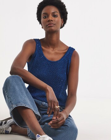 Sequin Knitted Tank