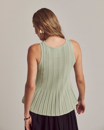 Anthology Peplum Knitted Tank Top