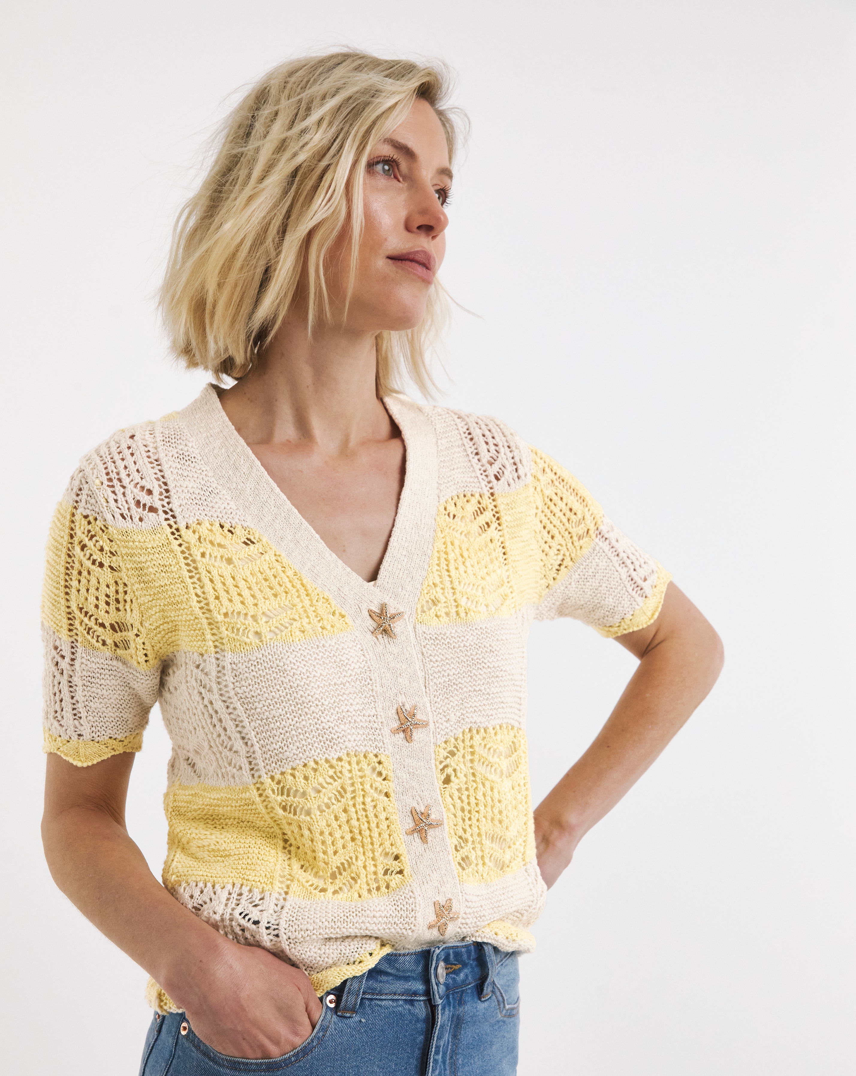 New In - Crochet Patchwork Cardigan