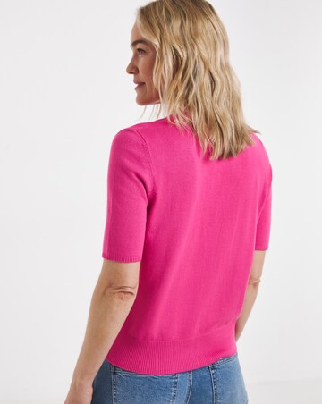 Eversoft Short Sleeve V Neck Cardigan