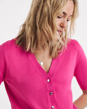 Eversoft Short Sleeve V Neck Cardigan