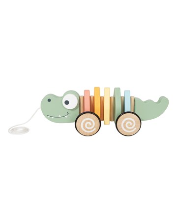 Wooden Pull Along Crocodile