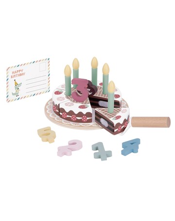 Wooden Birthday Cake Set