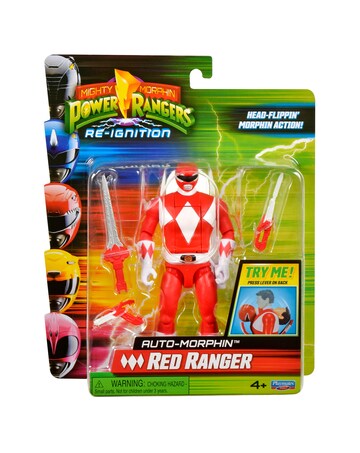 MMPR Auto Morphin Ranger Figure Red Ranger
