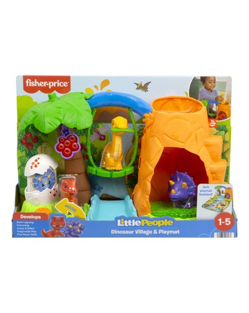 Fisher Price Little People Dinosaur Village & Playmat