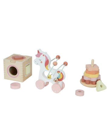Wooden 3 in 1 Box Unicorn