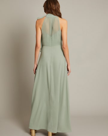 Monsoon Monika Halter Chiffon Maxi Dress