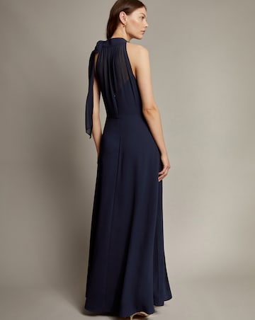 Monsoon Monika Halter Chiffon Maxi Dress