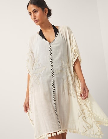 Monsoon Penny Tassel Embroidered Kaftan
