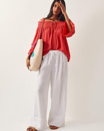 Monsoon Ava Off-The-Shoulder Smock Top