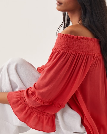 Monsoon Ava Off-The-Shoulder Smock Top