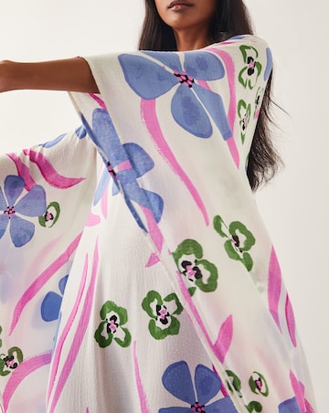 Monsoon Fiona Maxi Print Kaftan